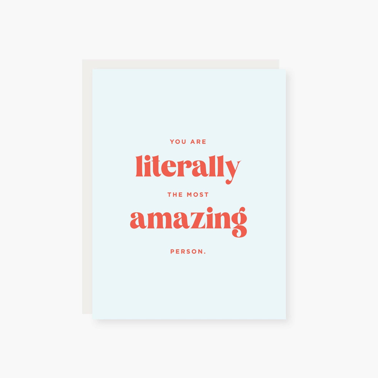 Literally amazing: Single card