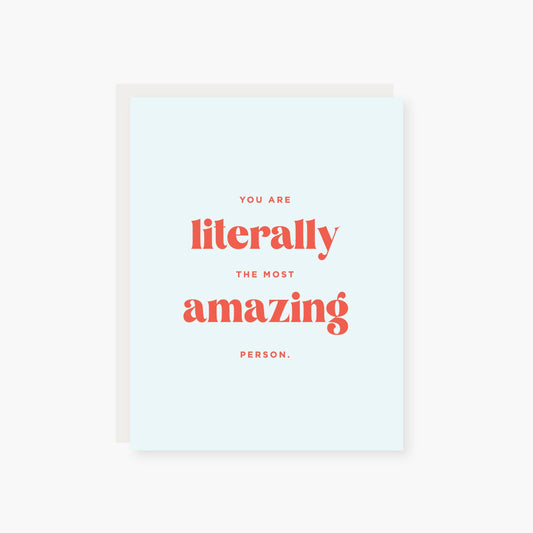 Literally Amazing Card