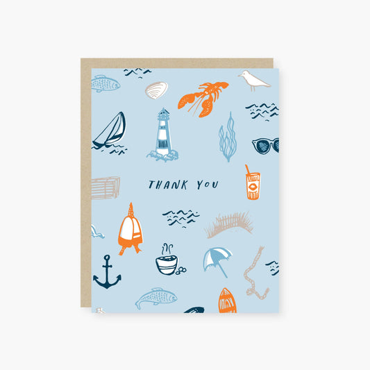 New England Icons Thank You Card