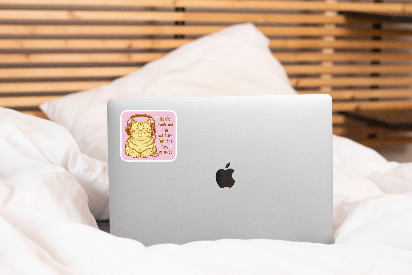 Don't Rush Me Sticker - cat, pet store, shop, funny, cute