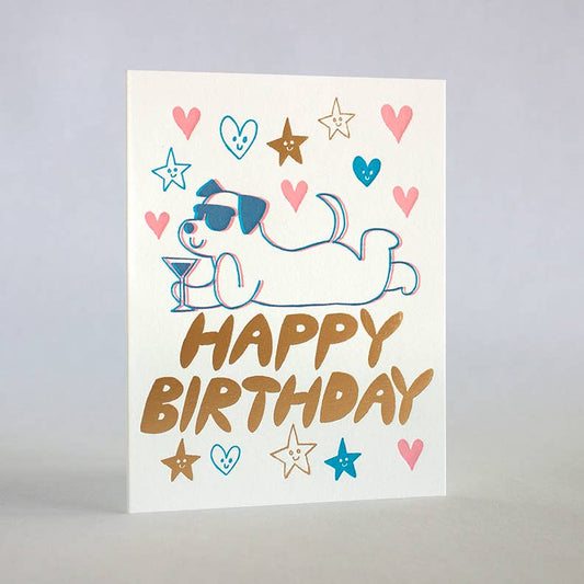 Cool Dog Birthday Card