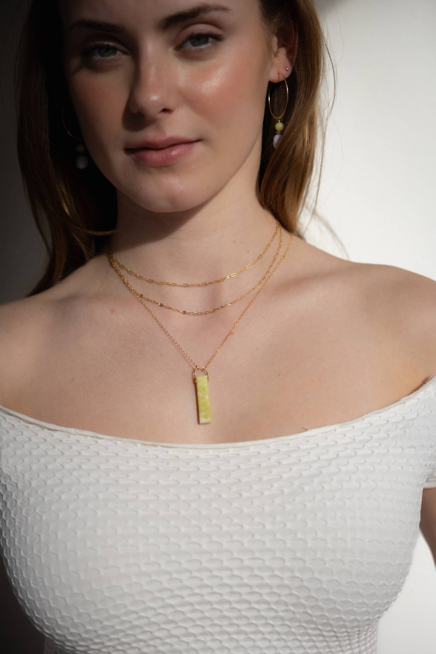 Serpentine Pendant I  14k Gold Fill / 18"