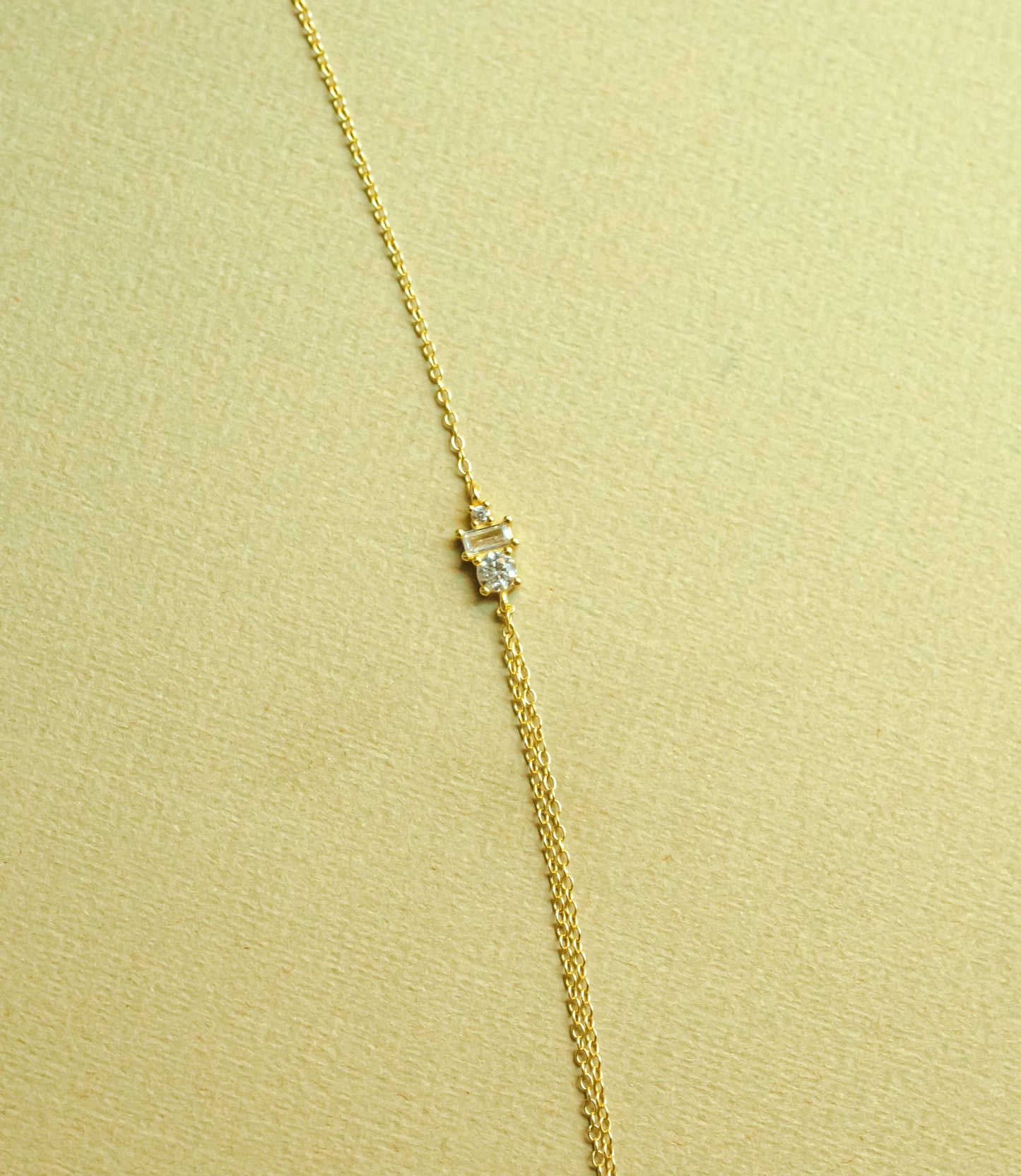 Josephine Double Gold Chain Necklace