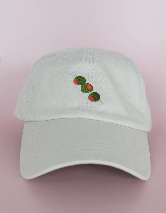Olives Embroidered Hat, Khaki