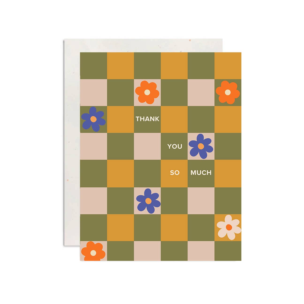 Checkerboard Thank You Card