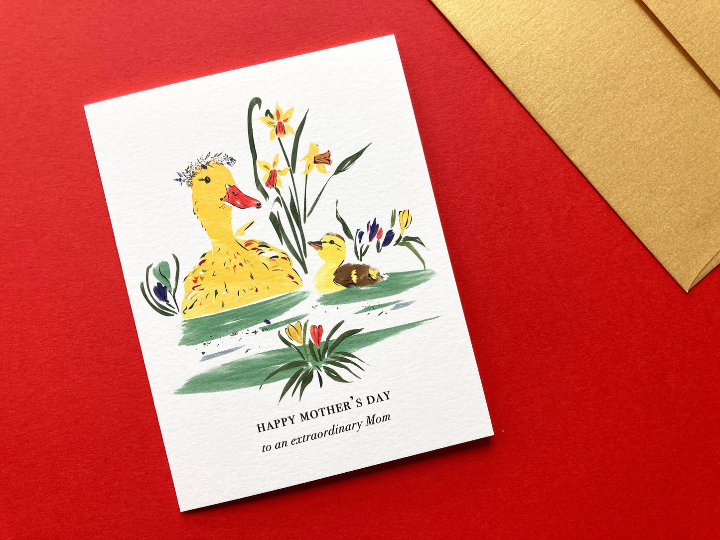 Mother and Duckling Mother's Day Card