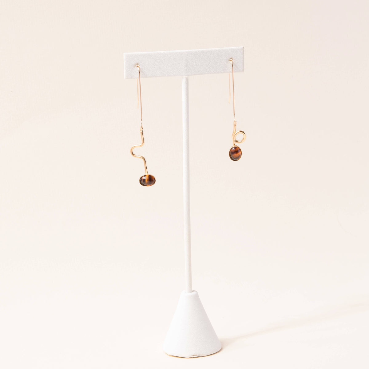 Tortoise Contour Drop Earrings