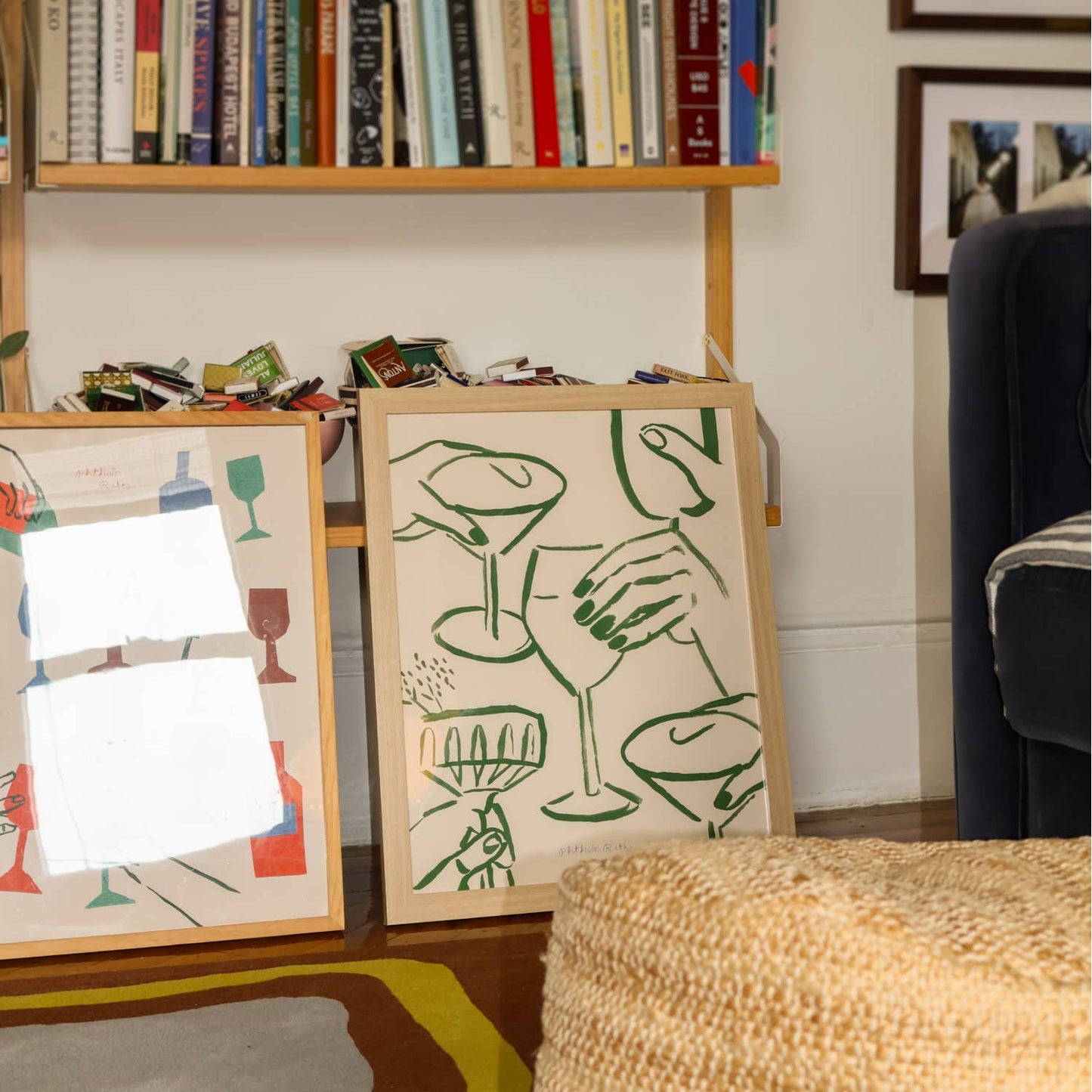 Cheers Cocktail Print: Green / 11 x 14