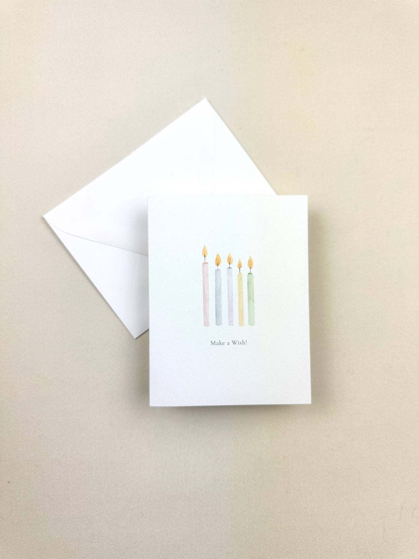 Make a Wish Birthday Candles Greeting Card