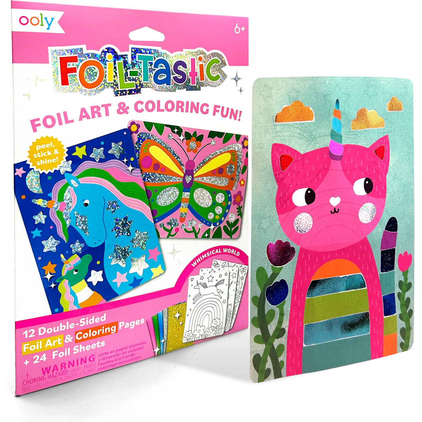Foil-tastic: Foil Art & Coloring Fun - Whimsical World (36 P