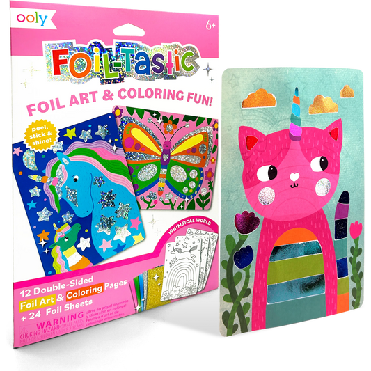 Foil-tastic: Foil Art & Coloring Fun - Whimsical World (36 P