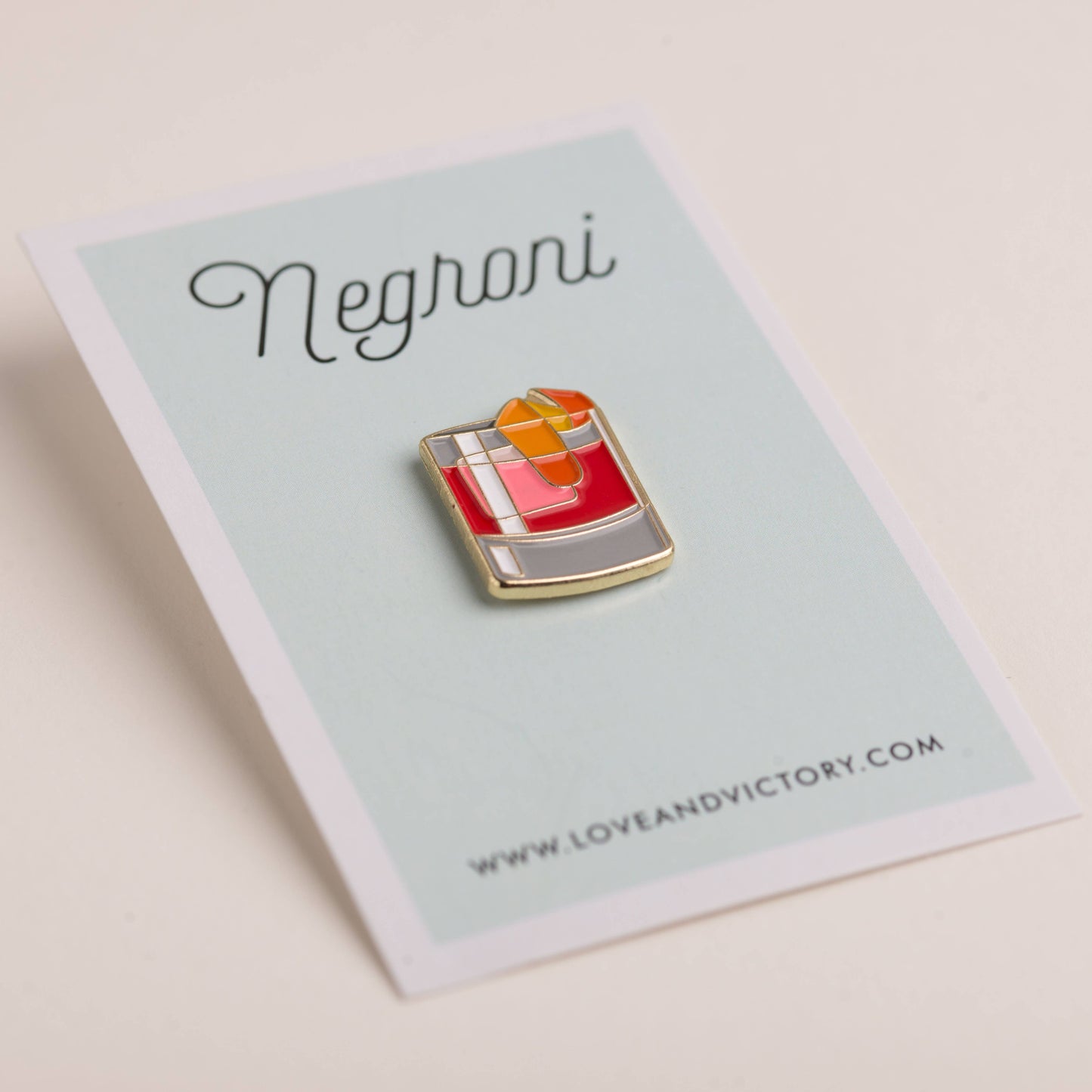 Negroni Cocktail Pin