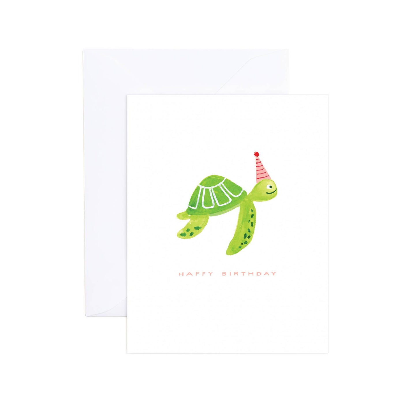 Pierce Watercolor Turtle Birthday Card