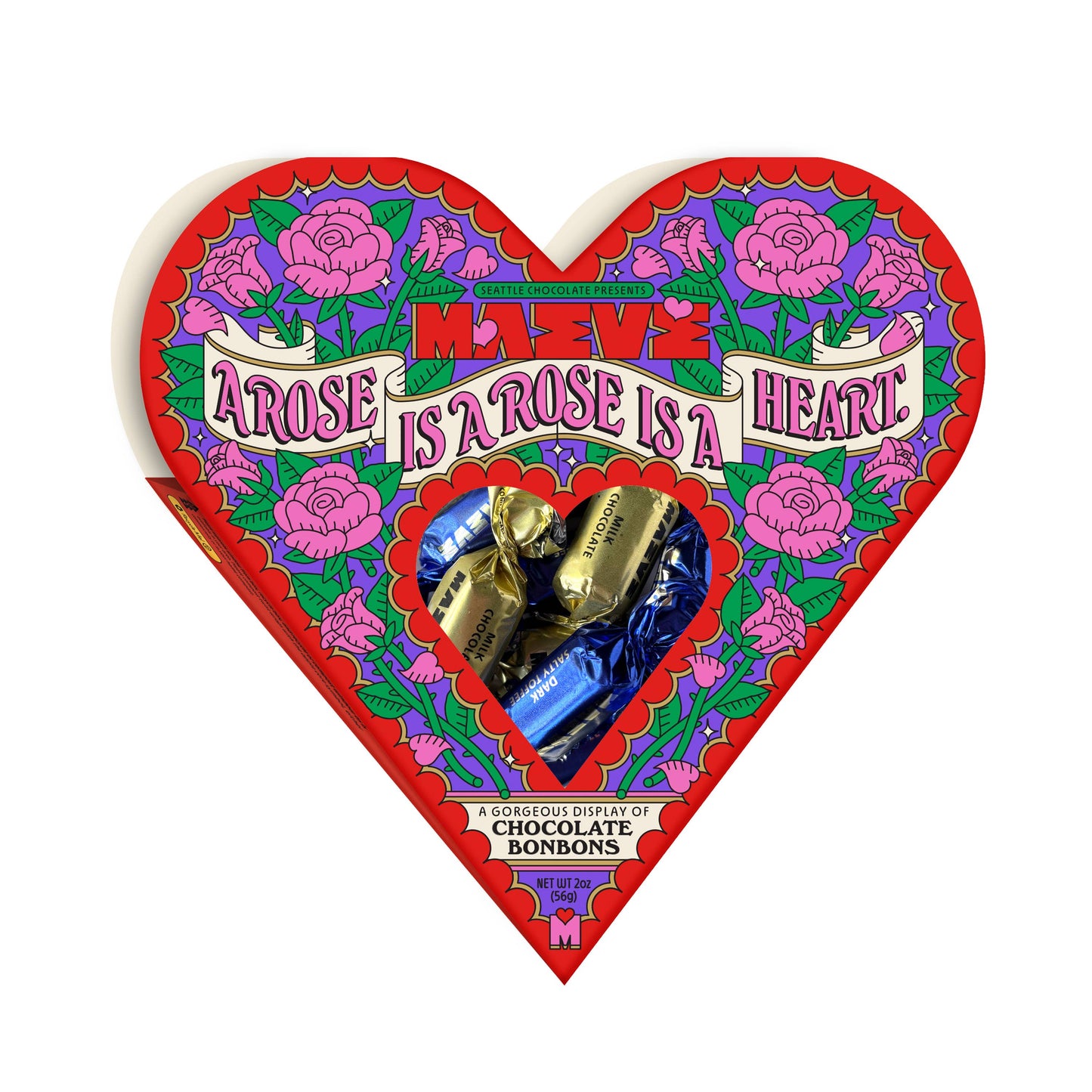 A Rose is A Heart Bonbon Box - 2oz