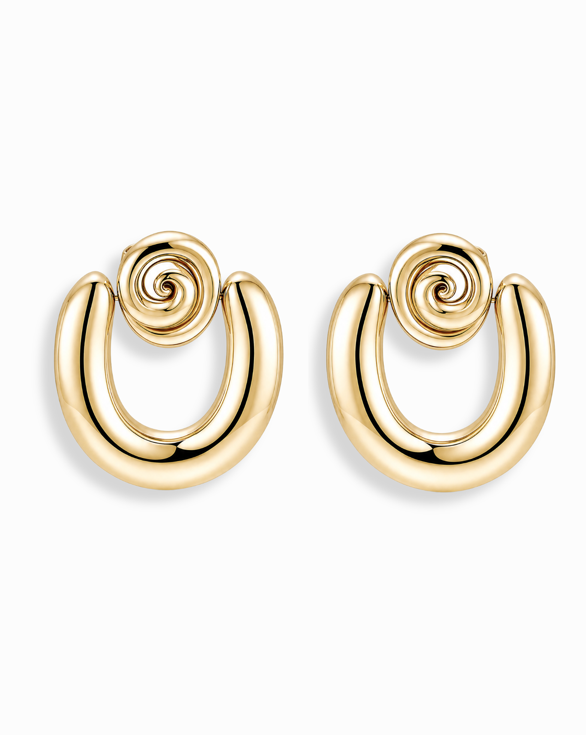 Sabine Statement Earrings: Gold plate