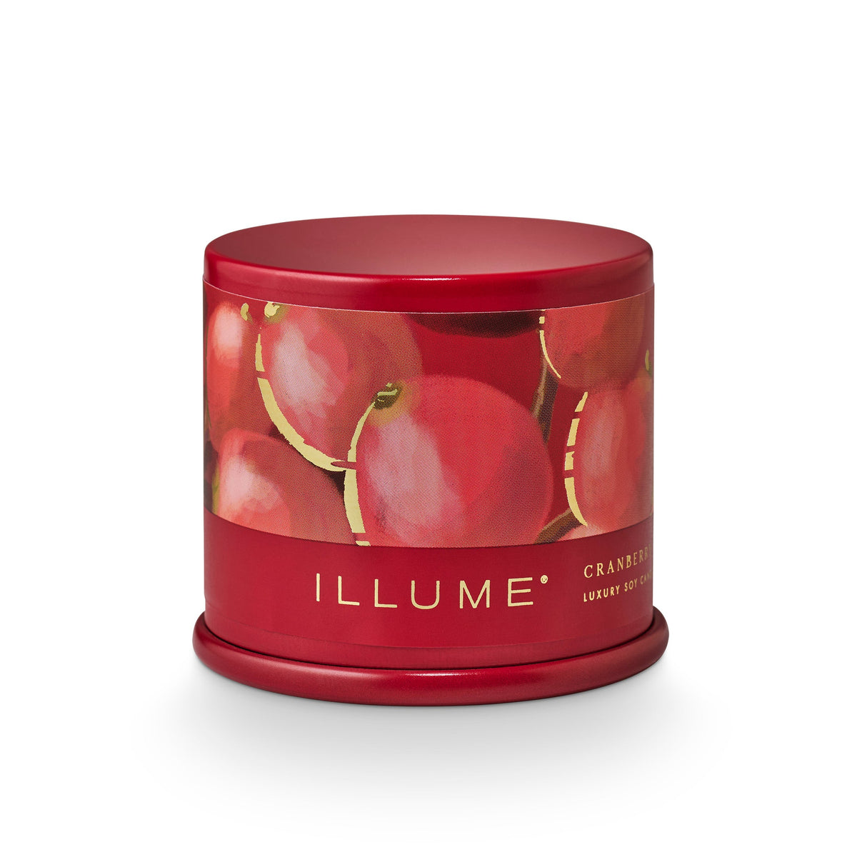 Illume 3 oz. Demi Vanity Tin Candle | Cranberry Current