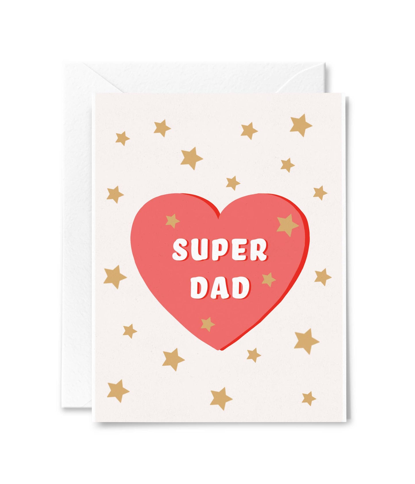 Super Dad Heart Father's Day Card