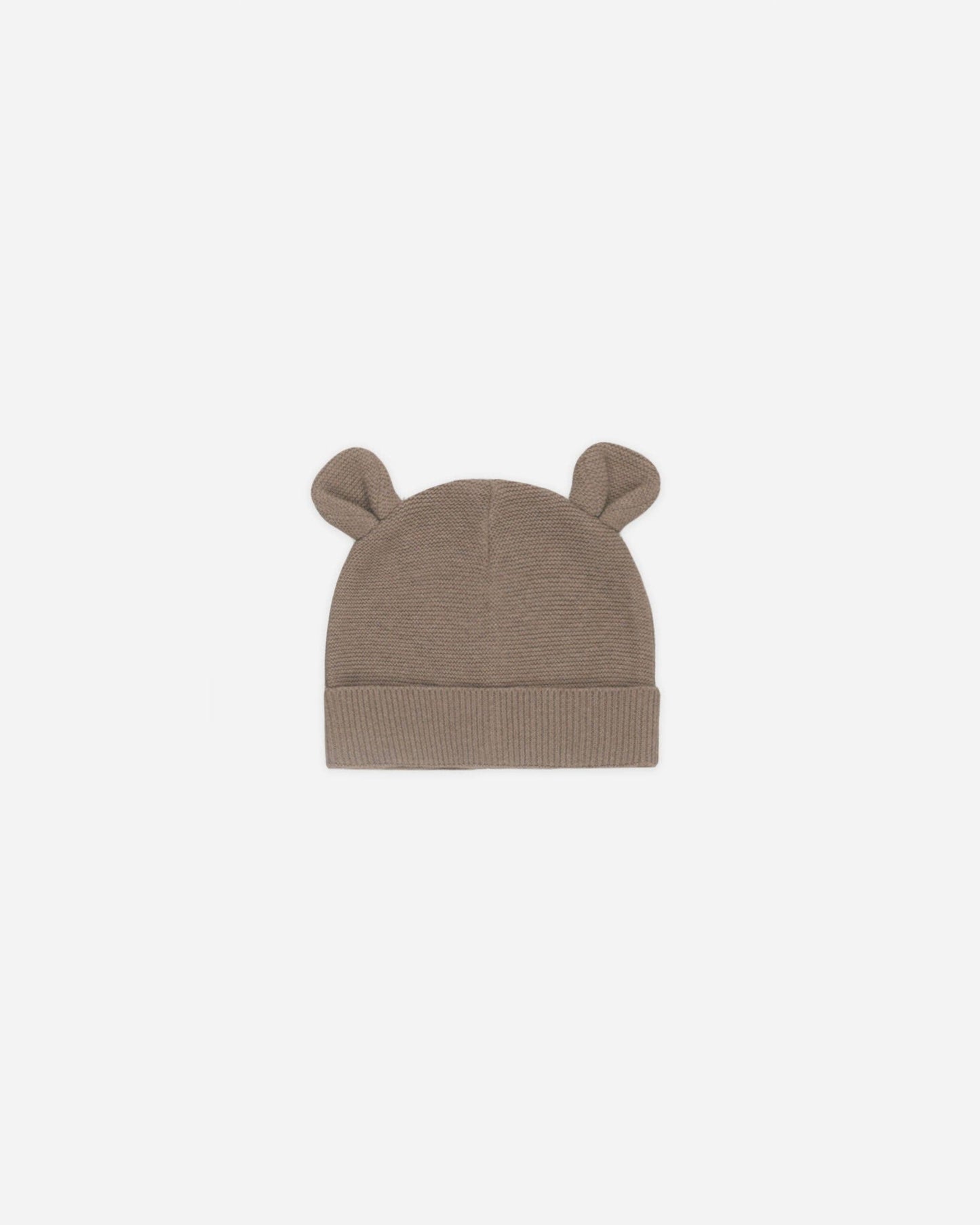 Baby Bear Beanie Heathered Mocha: 3-6M