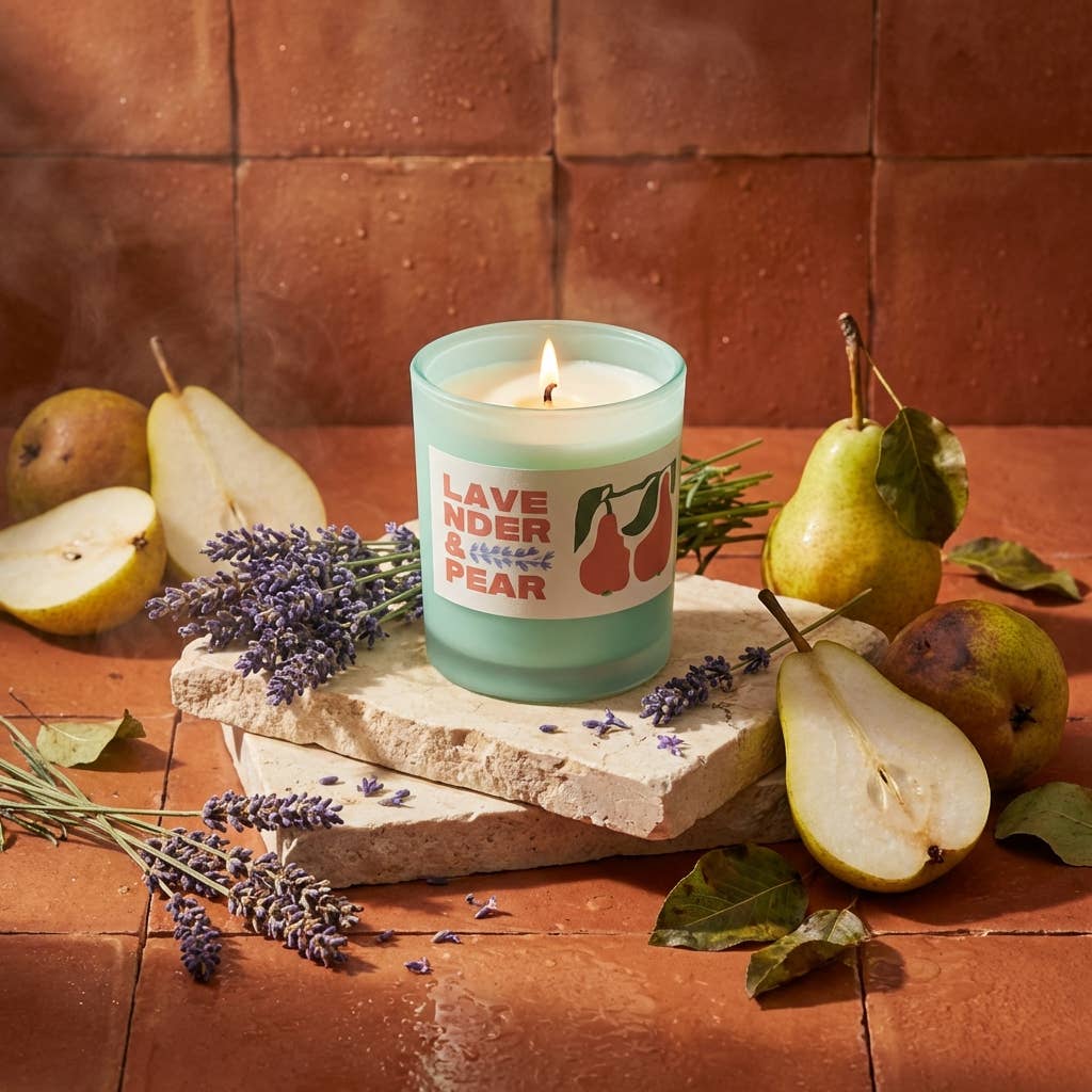 Rewined Market Lavender and Pear 10 oz Candle