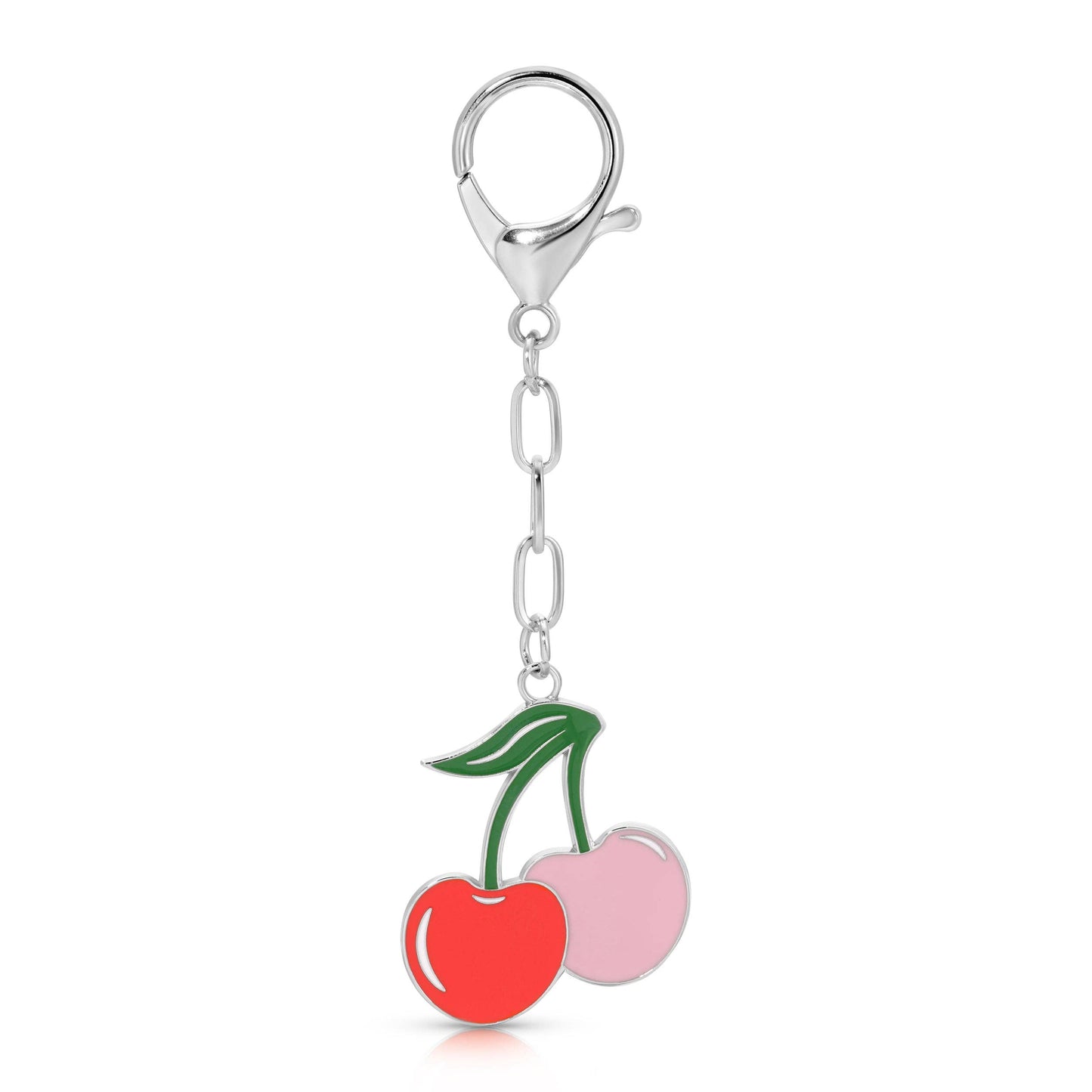 Enamel Bag Charm - Cherries