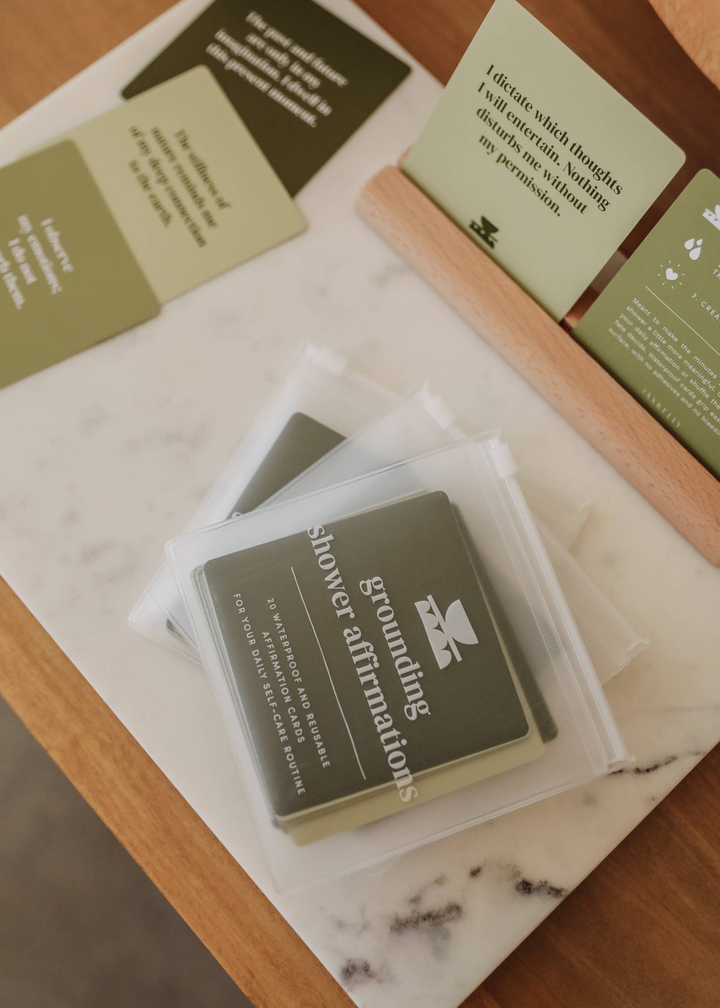 Shower Affirmation™ Display Cards - Grounding