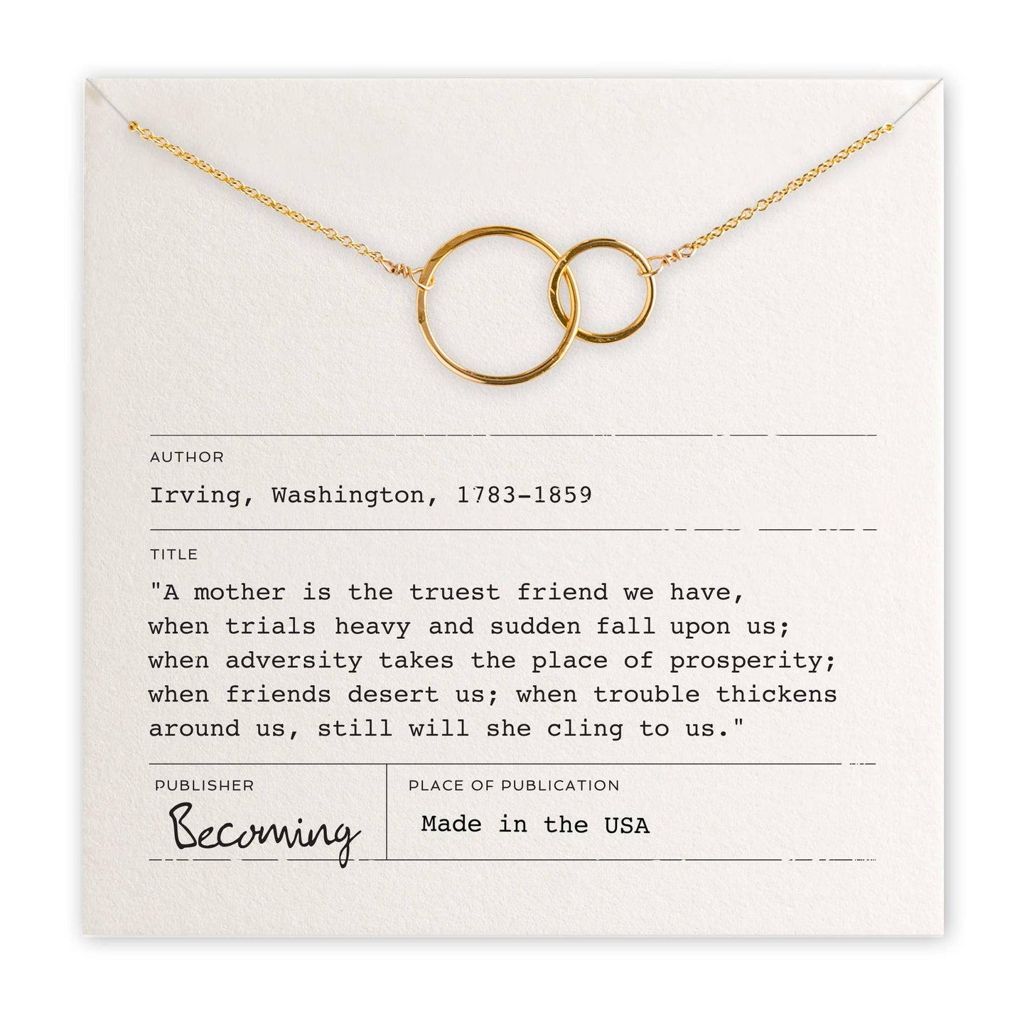 Mother Necklace | Gold Fill