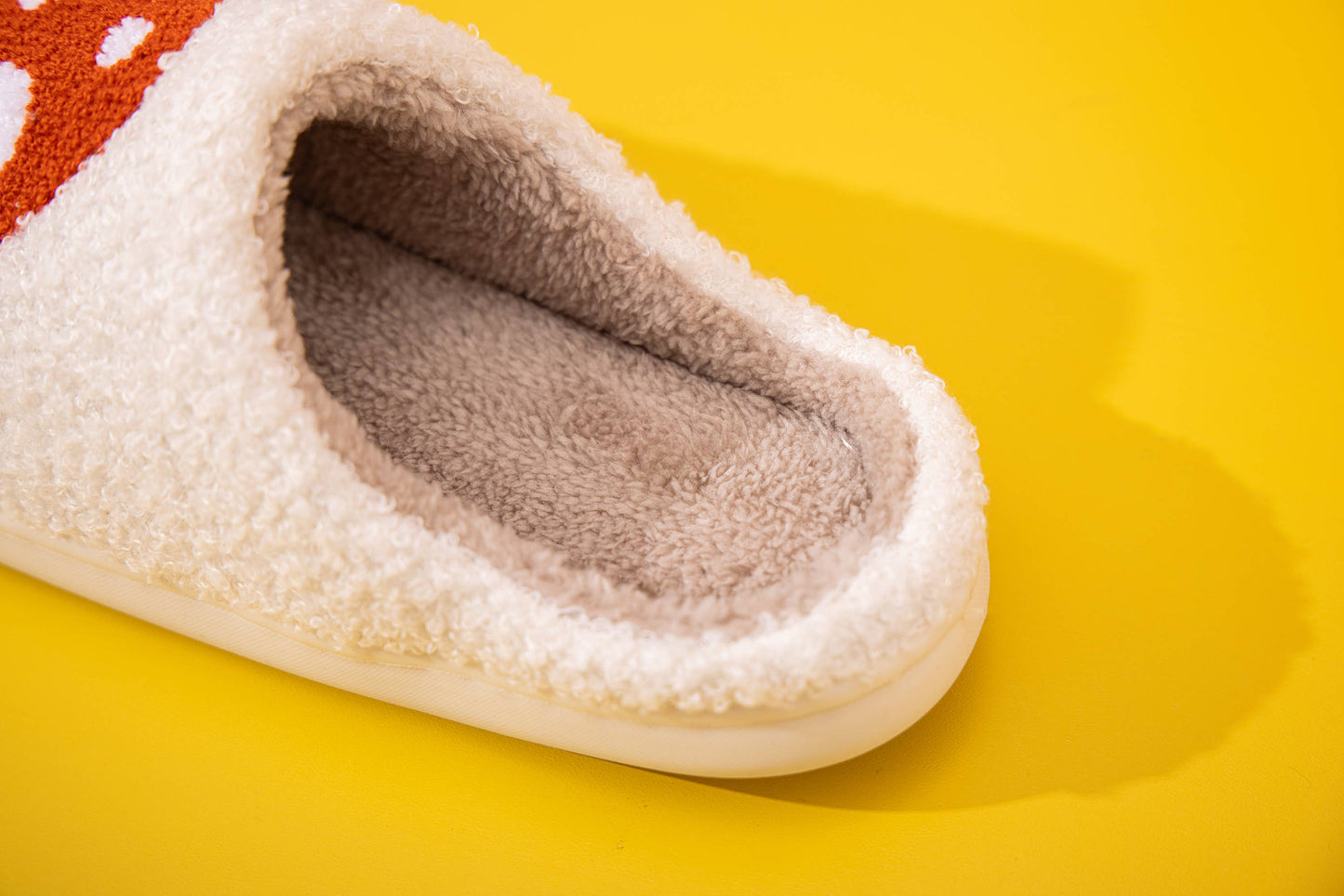Mushroom Illustrated House Slippers | Large