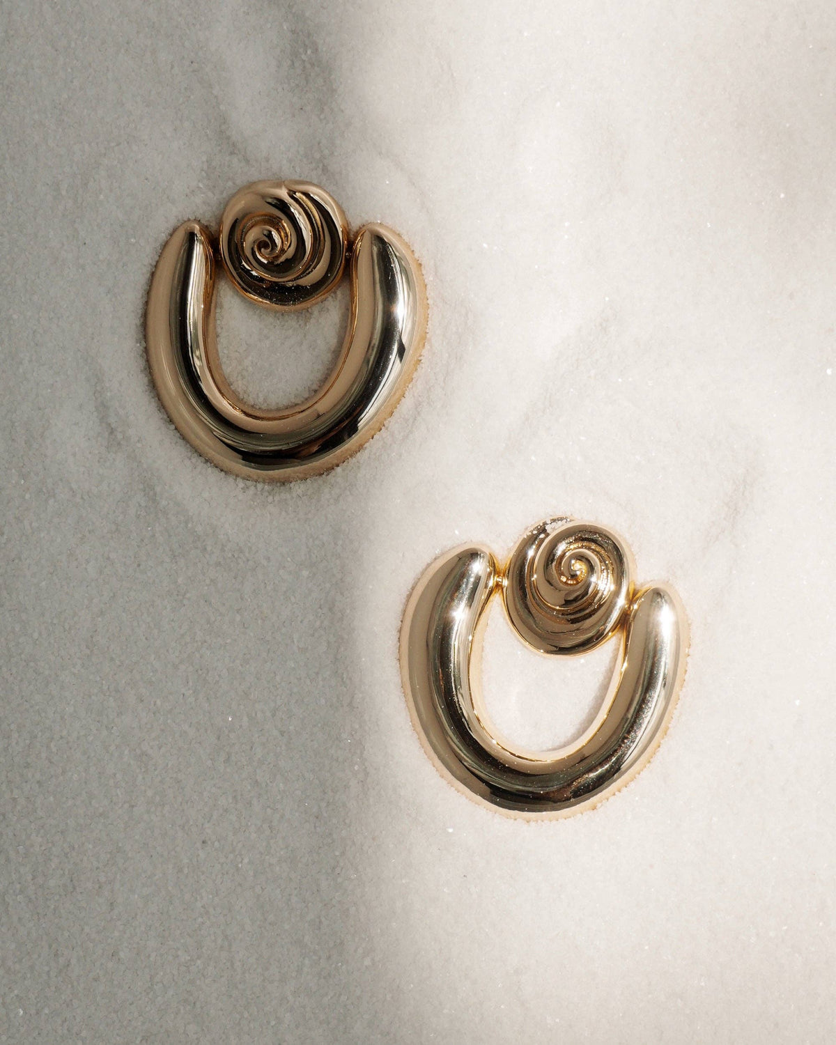 Sabine Statement Earrings: Gold plate