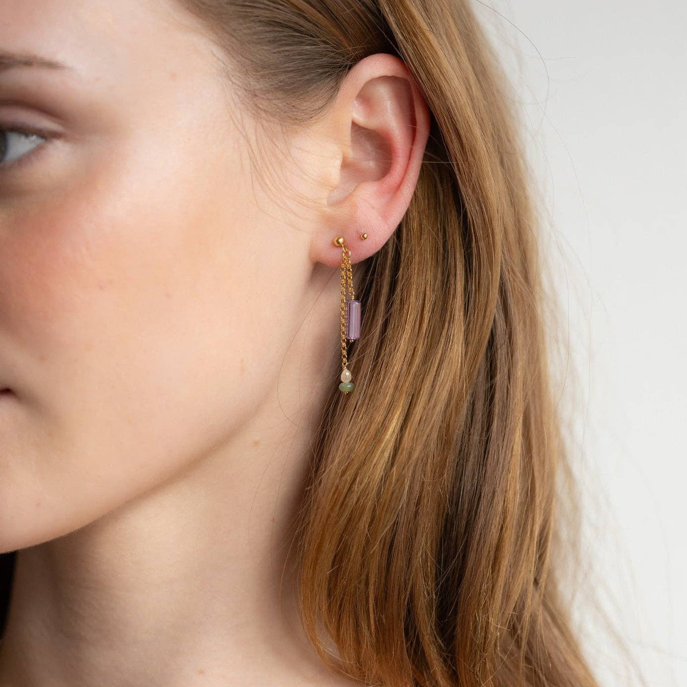 Iris Drop Earrings I 14k Gold Fill