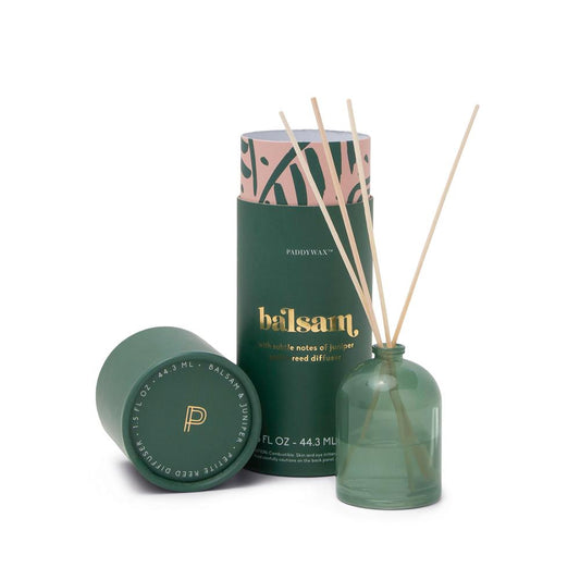 Paddywax Petite Diffuser 1.5 oz Green Milky Glass Balsam