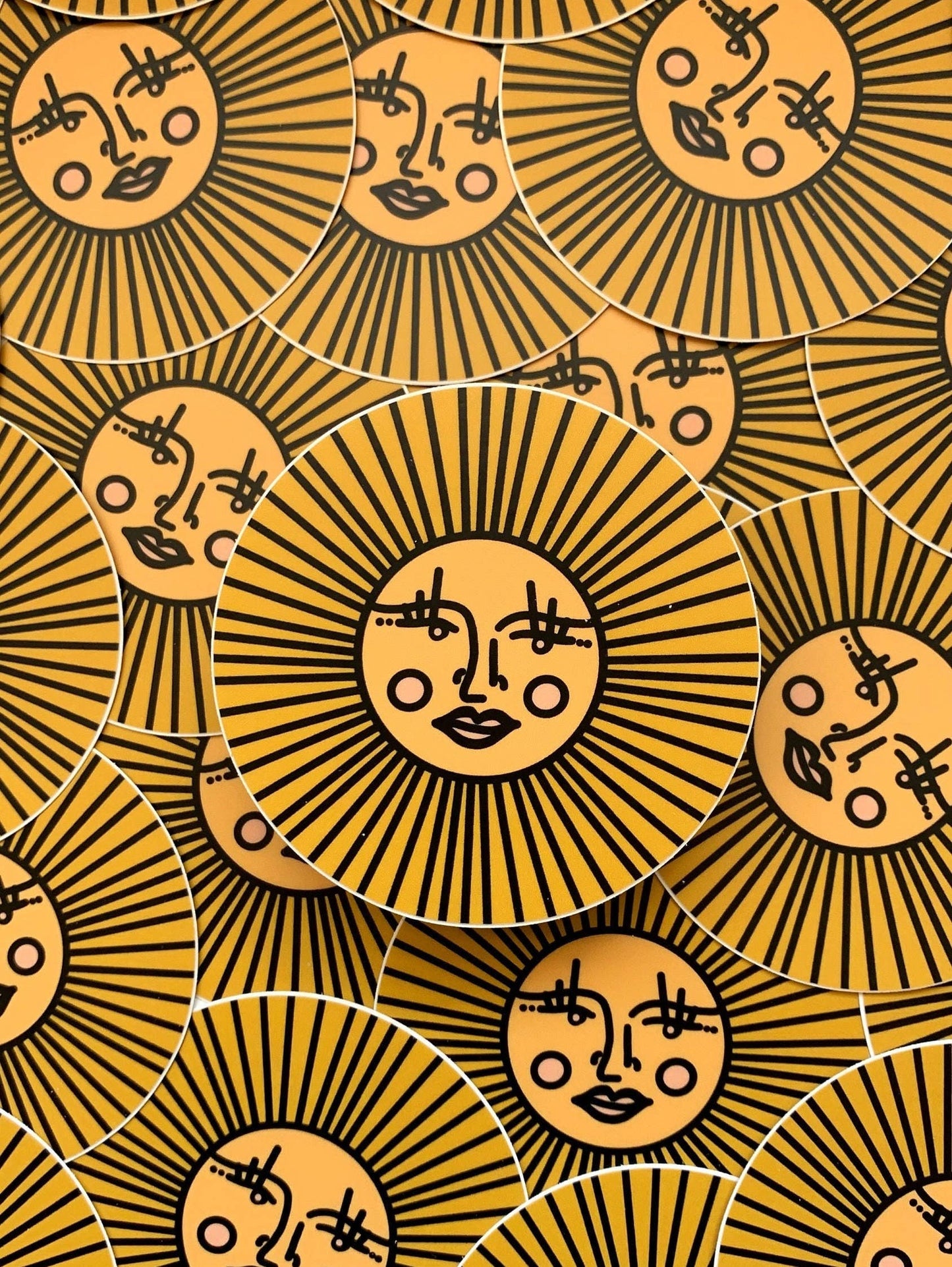 Sunshine Sun Vinyl Sticker