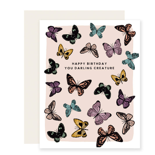 Darling Creature Butterfly Birthday Card
