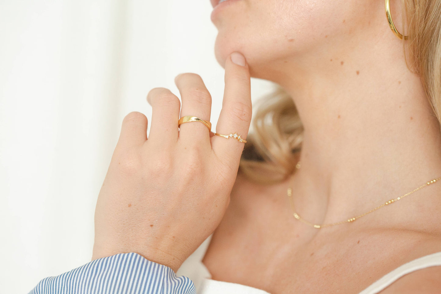 Emma Twisted Gold Ring: 6