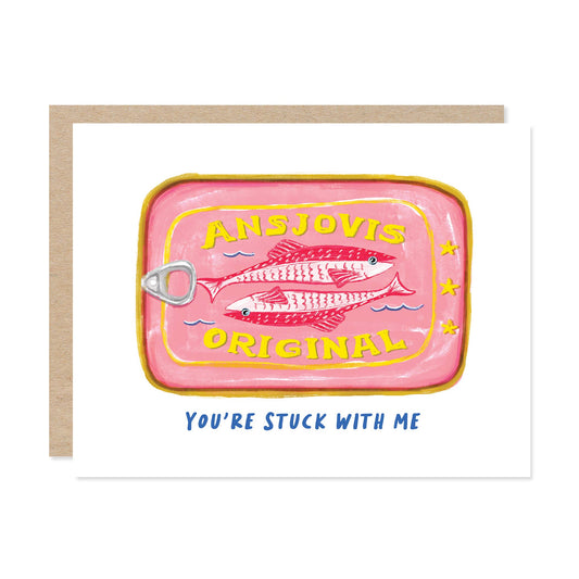 Anchovy Tin We're Great Together Love & Friendship Card