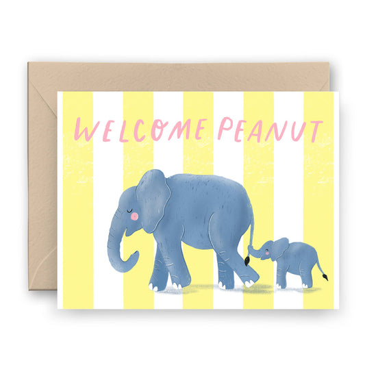 Welcome Peanut Baby Card