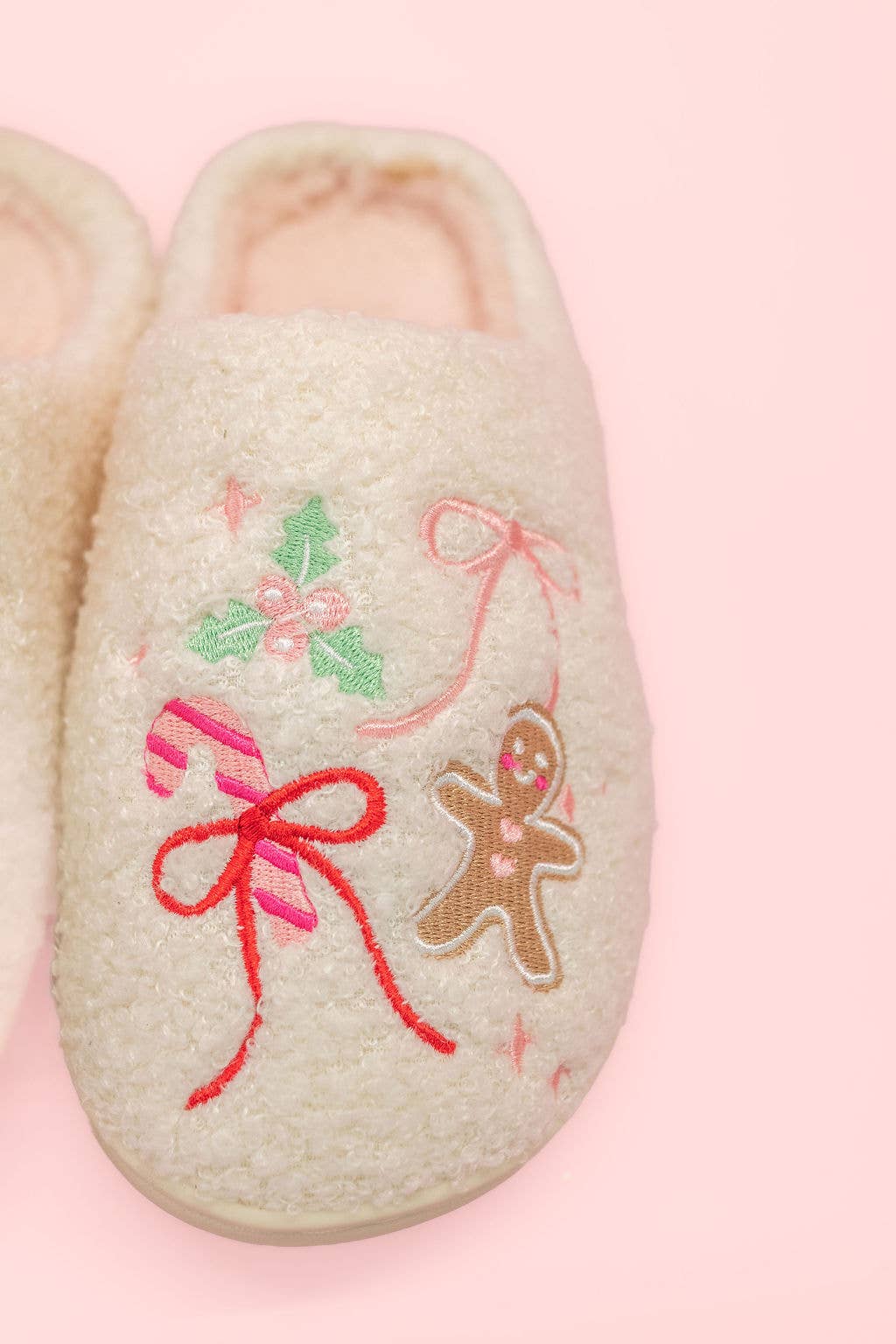 Gingerbread Bows - Christmas Sweets Slippers - Medium