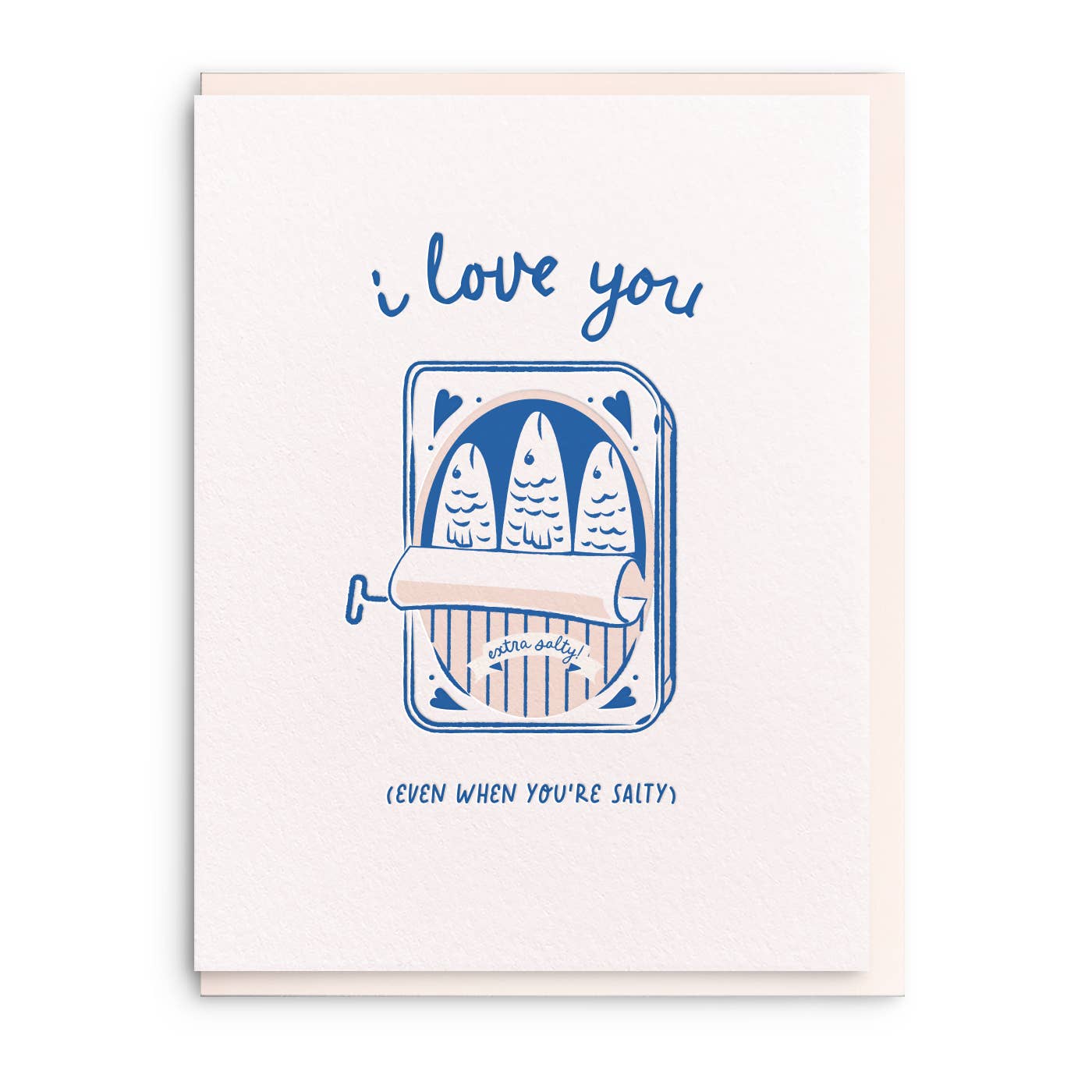 Salty Letterpress Valentine's Day Card