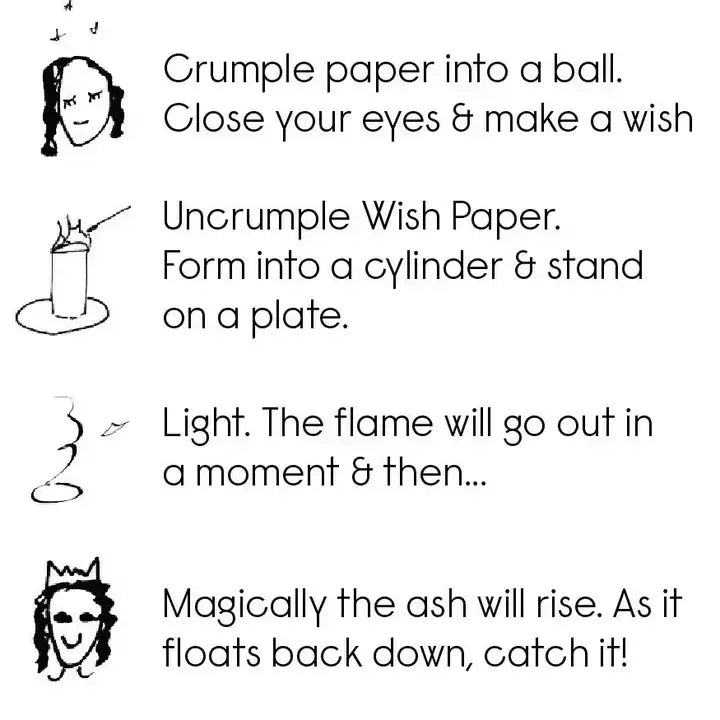 Magical Rising Wish Paper (White) - Tube of 10