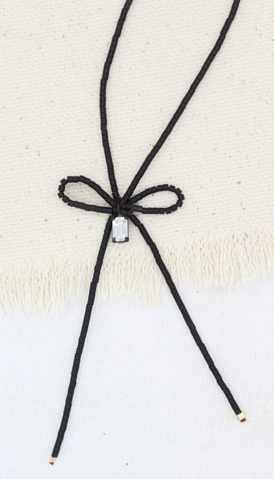Forget Me Not Necklace: Holiday: Black Tie