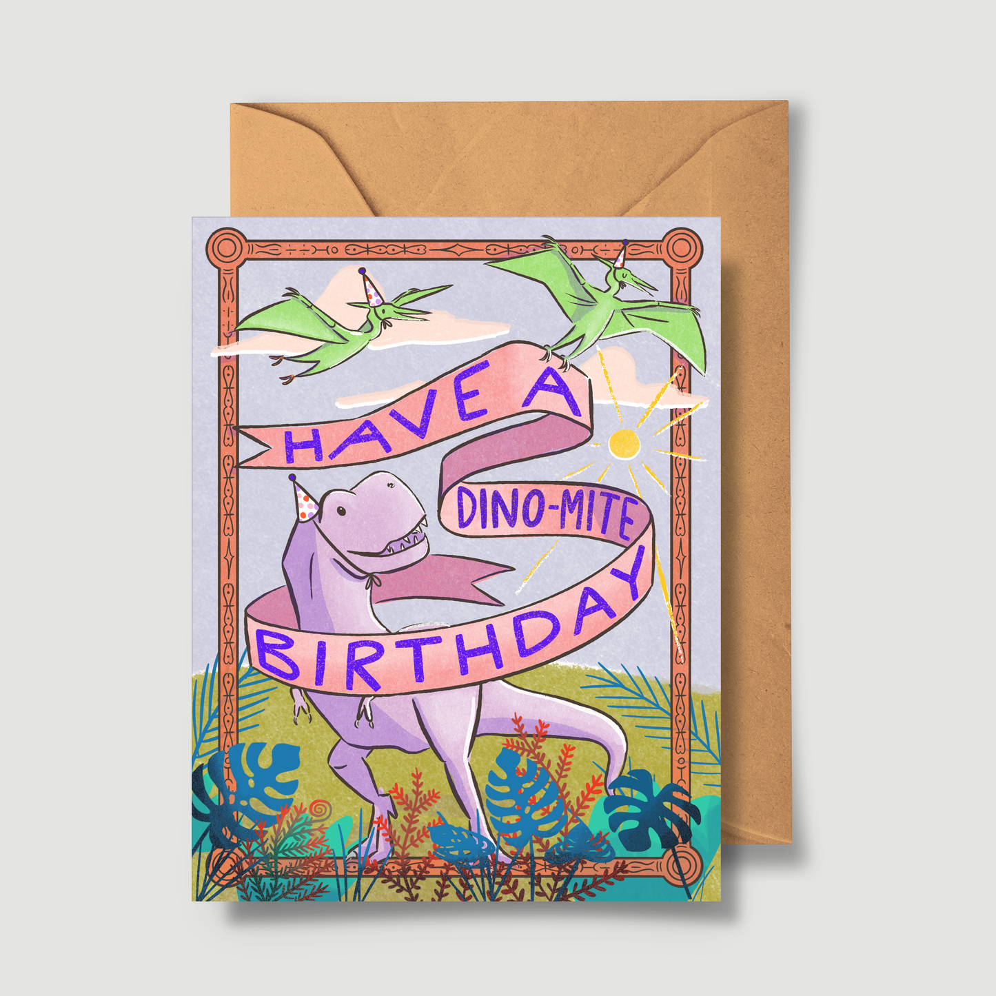 Have A Dino-Mite Birthday Greeting Card