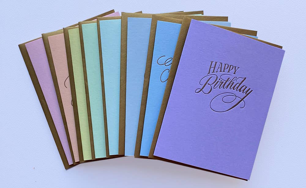 Welcome Little One Baby Letterpress Card