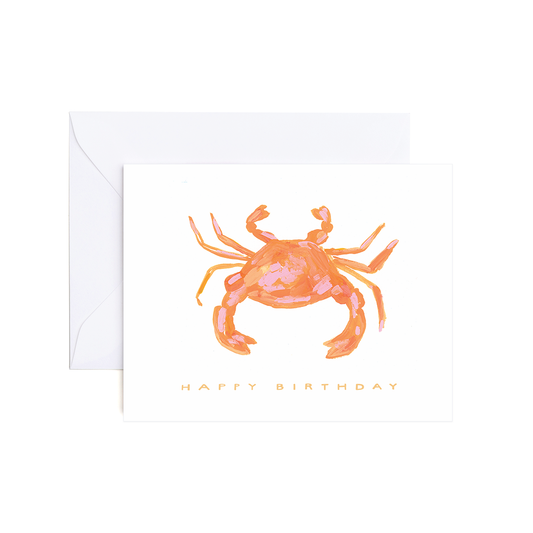 Marissa Nautical Crab Birthday Card