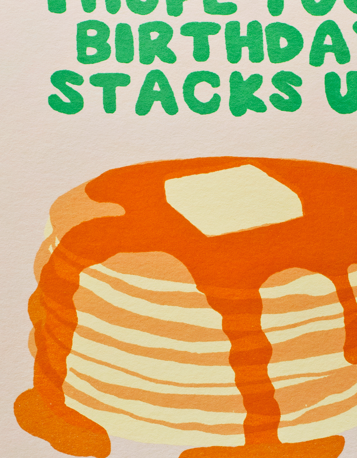 BIRTHDAY PANCAKES GREETING CARD