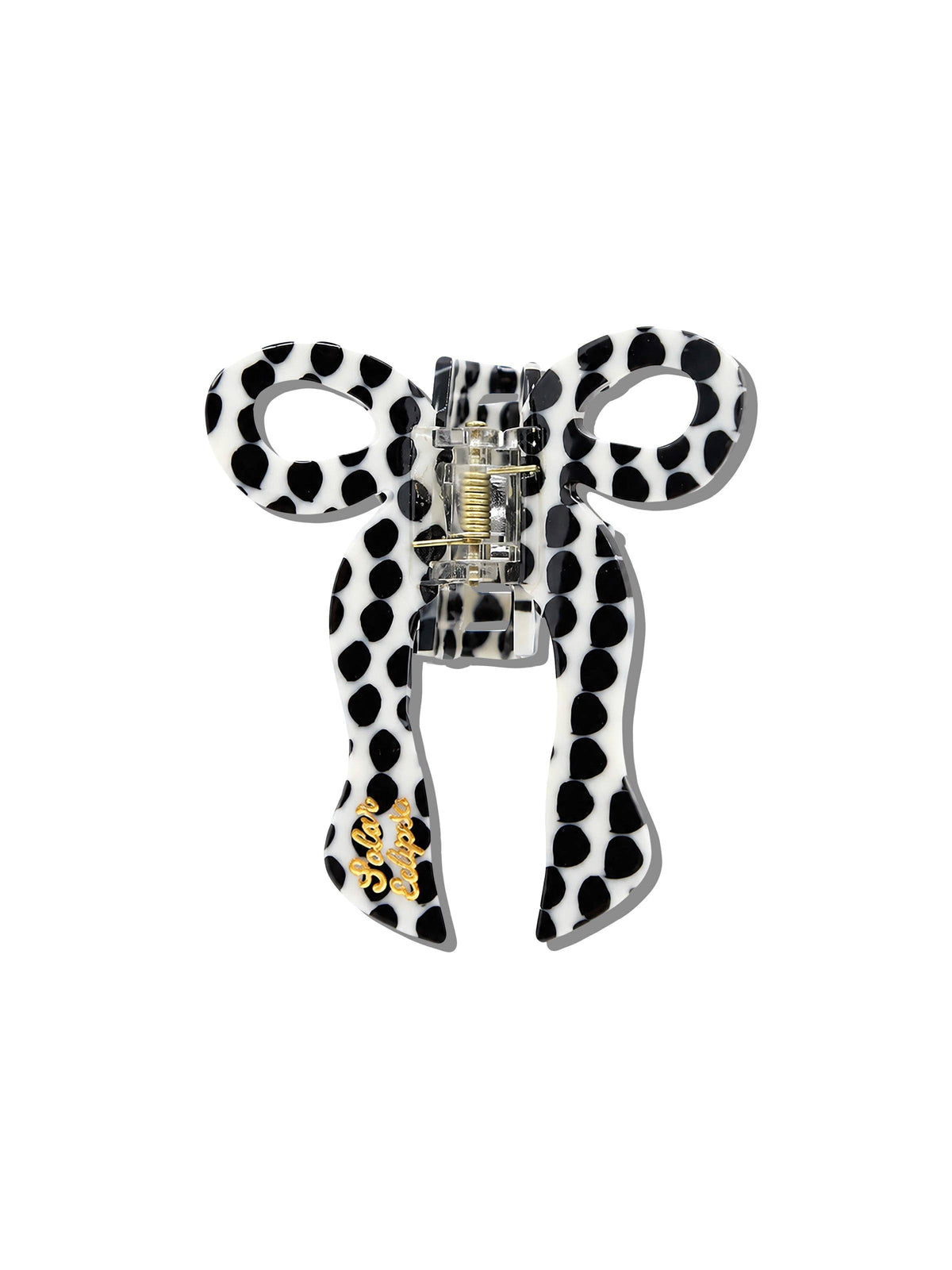 Hand-painted Coquette Bow Claw Hair Clip | Eco-Friendly: Leopard