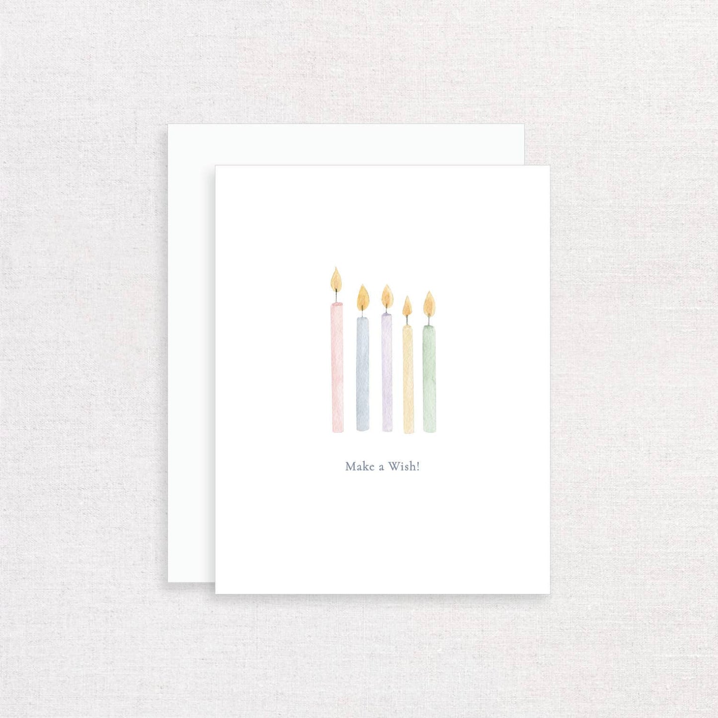 Make a Wish Birthday Candles Greeting Card