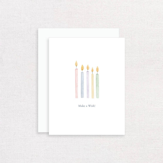 Make a Wish Birthday Candles Greeting Card