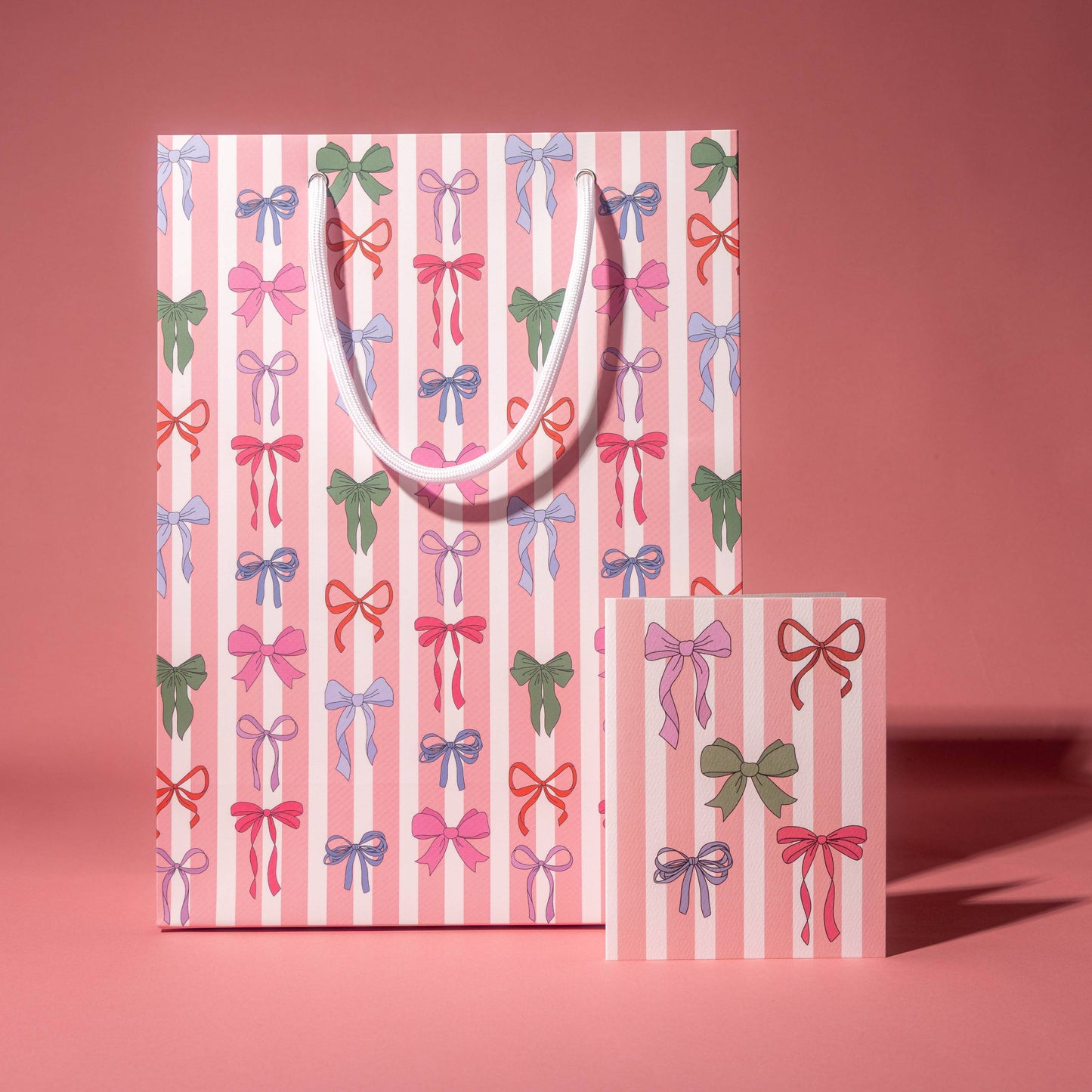 Stripe Bows Gift Bag