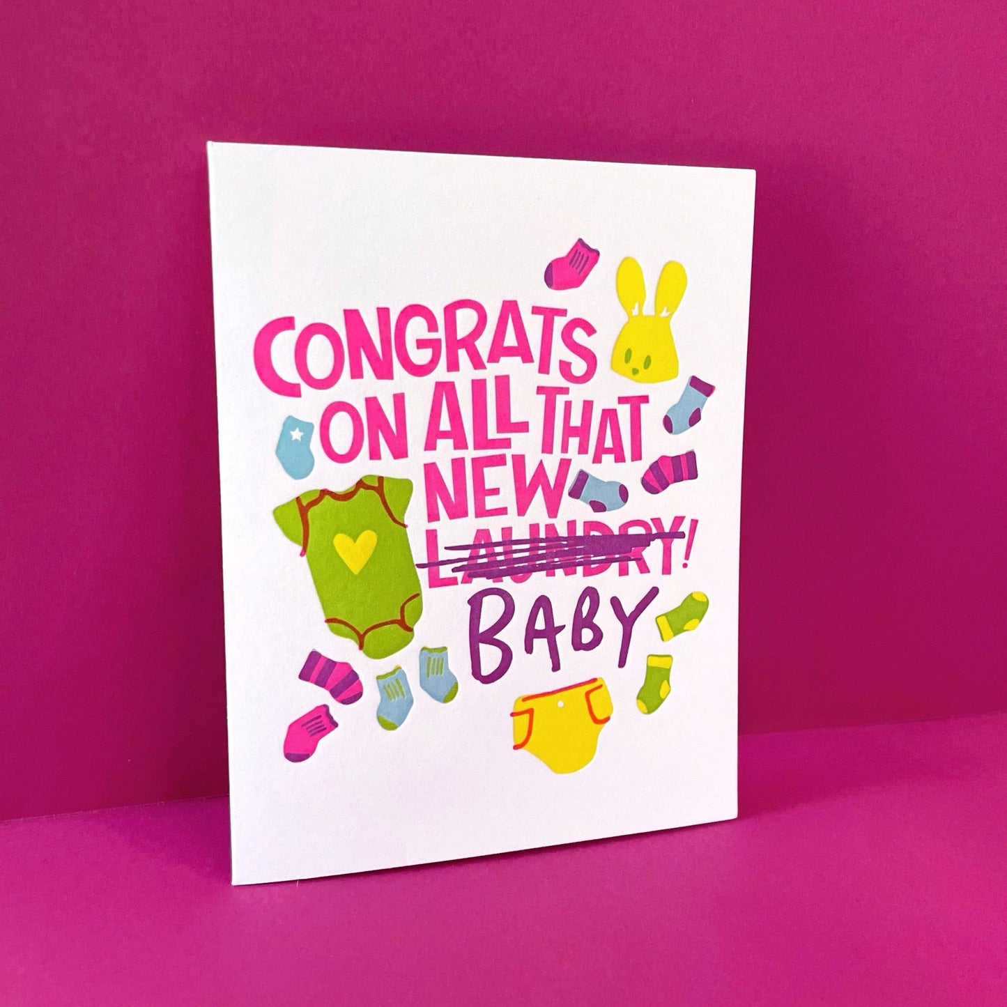 All That Baby - Funny Baby Shower Letterpress