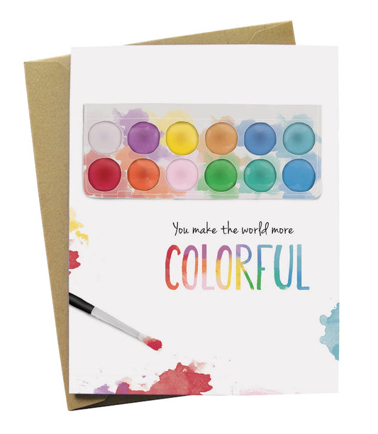 Watercolors Encouragement Card
