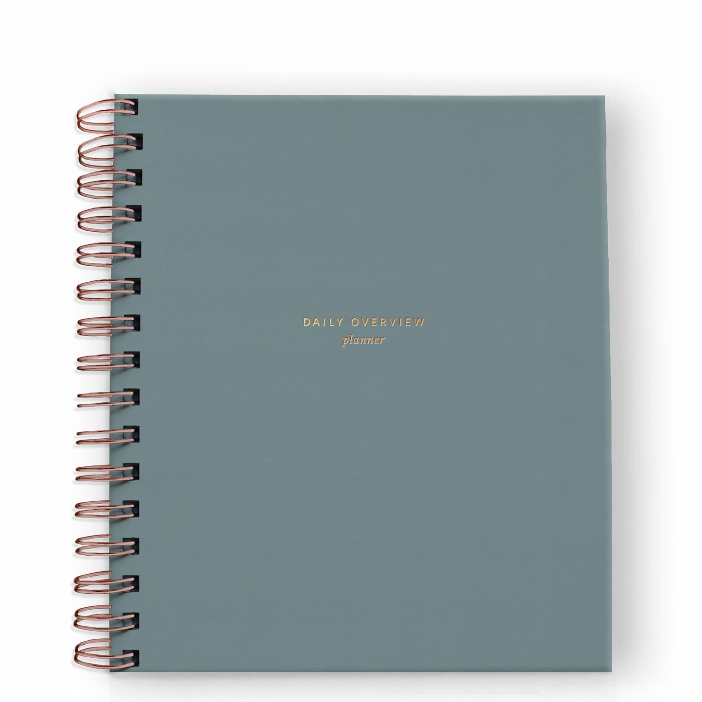Daily Overview Planner | Undated: Steel Blue